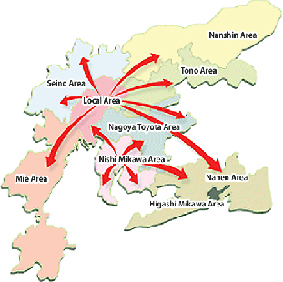 ジャスト便効果エリア